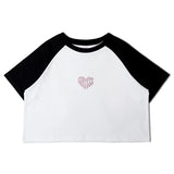 GA HEART ﾗｸﾞﾗﾝTEE ﾗｲﾝｽﾄｰﾝ