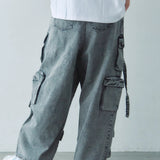 GA DENIM PARACHUTE CARGO PANTS