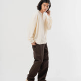 SEABEES/シービーズ TCワッフル ヘンリーネック・LSTEE