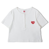GA HEART ﾘﾌﾞｼｮｰﾄ丈ﾍﾝﾘｰTEE