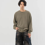 SEABEES/シービーズ TCワッフル クルーネック・LSTEE
