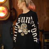 GA×GALFY-ぼろぼろ刺繍ロンT