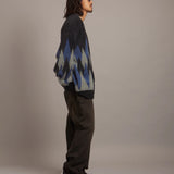 JE DIA/ARGYLE JQ SHAGGY KNIT CARDIGAN
