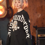 GA×GALFY-ぼろぼろ刺繍ロンT