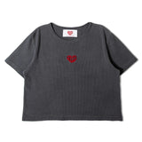 GA HEART ﾘﾌﾞｼｮｰﾄTEE
