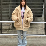ボアスタンドカラーブルゾン