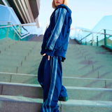 GA 切替DENIM ZIP HOODIE