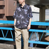 LV 総柄とろみSSシャツ