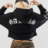 GA Cross 刺繍-Print Hoodie
