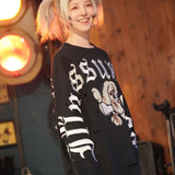 GA×GALFY-ぼろぼろ刺繍ロンT