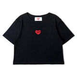 GA HEART ﾘﾌﾞｼｮｰﾄTEE