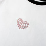 GA HEART ﾗｸﾞﾗﾝTEE ﾗｲﾝｽﾄｰﾝ
