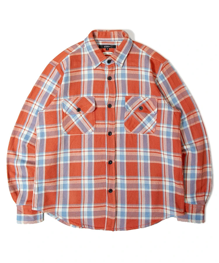 JE HEAVY FLANNEL CHECK WORK SHIRTS