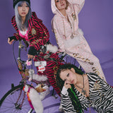 GALFY/ガルフィー 治安悪ゼブラパーカー