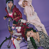 GALFY/ガルフィー 治安悪ゼブラパーカー