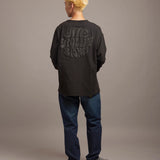B-TRS PRINT&LINESTONE LS TEE