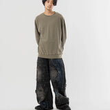 SEABEES/シービーズ TCワッフル クルーネック・LSTEE