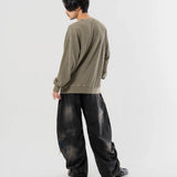 SEABEES/シービーズ TCワッフル クルーネック・LSTEE