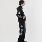 GA Cross 刺繍-Print Hoodie