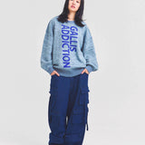 GA DENIM PARACHUTE CARGO PANTS