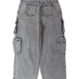 GA DENIM PARACHUTE CARGO PANTS