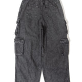 GA DENIM PARACHUTE CARGO PANTS
