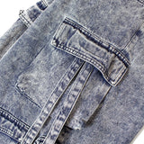 GA DENIM PARACHUTE CARGO PANTS