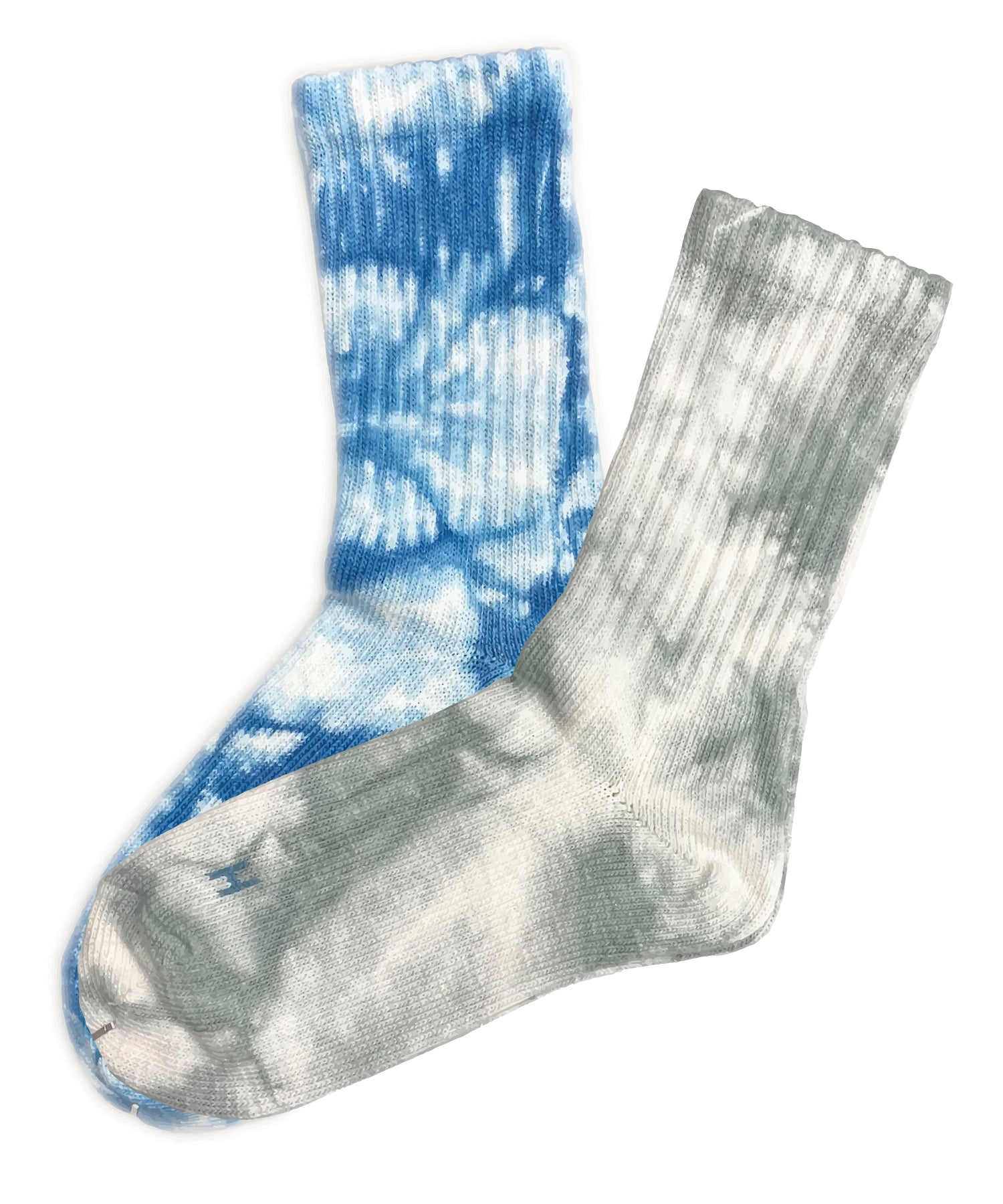 Healthknit Crew Socks Tie Dye 2足組