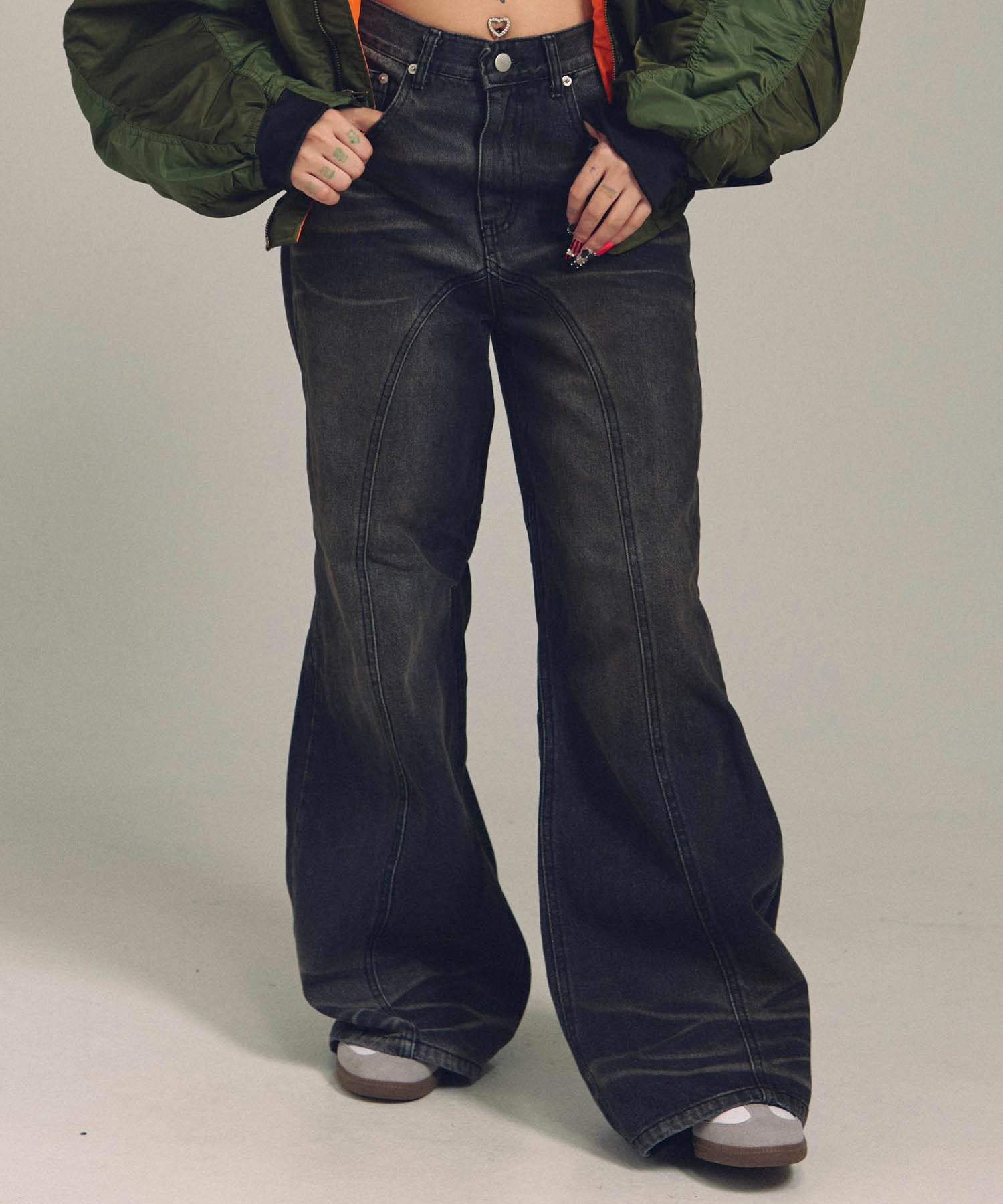GA OVERDYE-2WAY JEAN