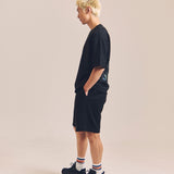 GA SUEDE LOGO SHORTS