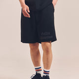 GA SUEDE LOGO SHORTS