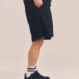 GA SUEDE LOGO SHORTS