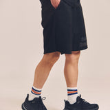 GA SUEDE LOGO SHORTS