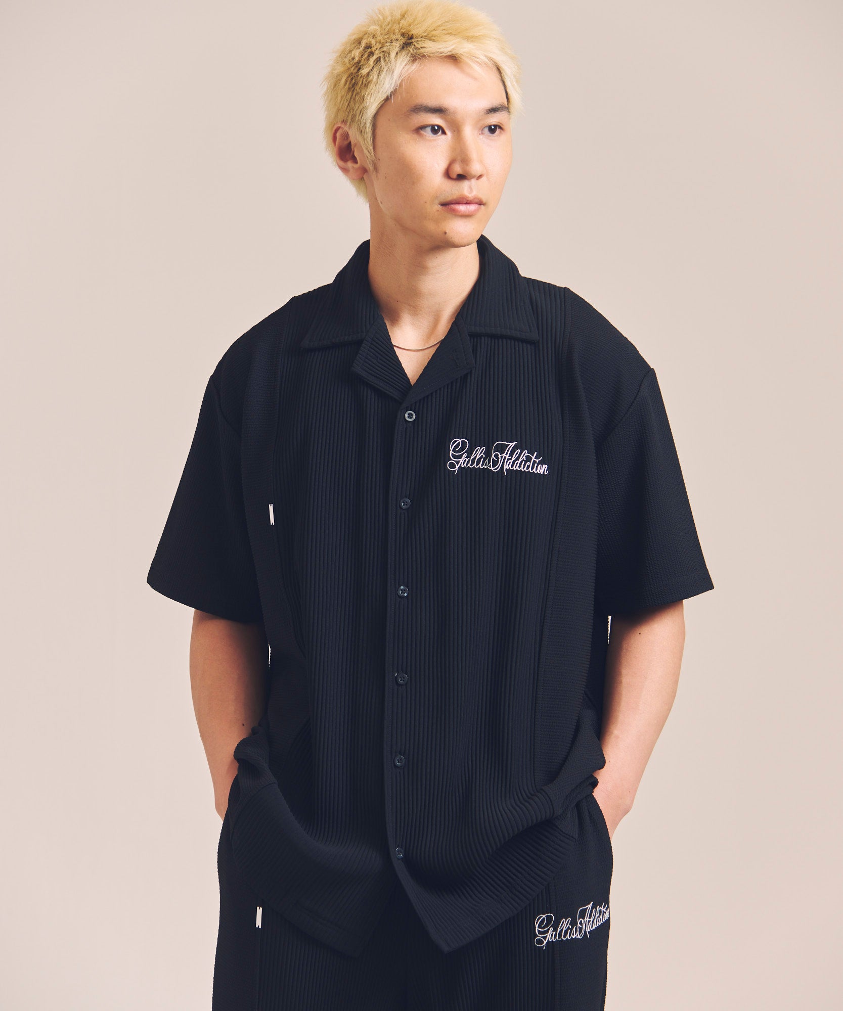 GA 切替PLEATS-S/S SHIRT
