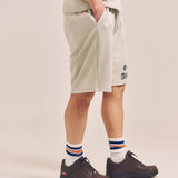 GA SUEDE LOGO SHORTS