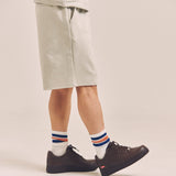 GA SUEDE LOGO SHORTS