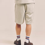 GA SUEDE LOGO SHORTS