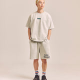 GA SUEDE LOGO SHORTS