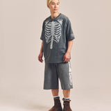VANSON-SKELTON BONES-Pigment Dyed Tee