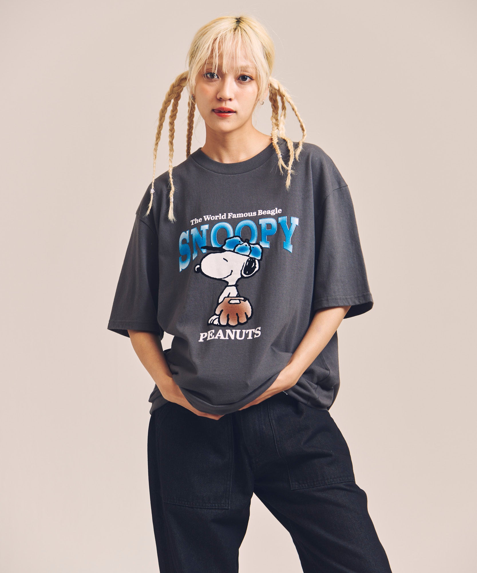 NUTMEG＆Peanuts S/S TEE-1