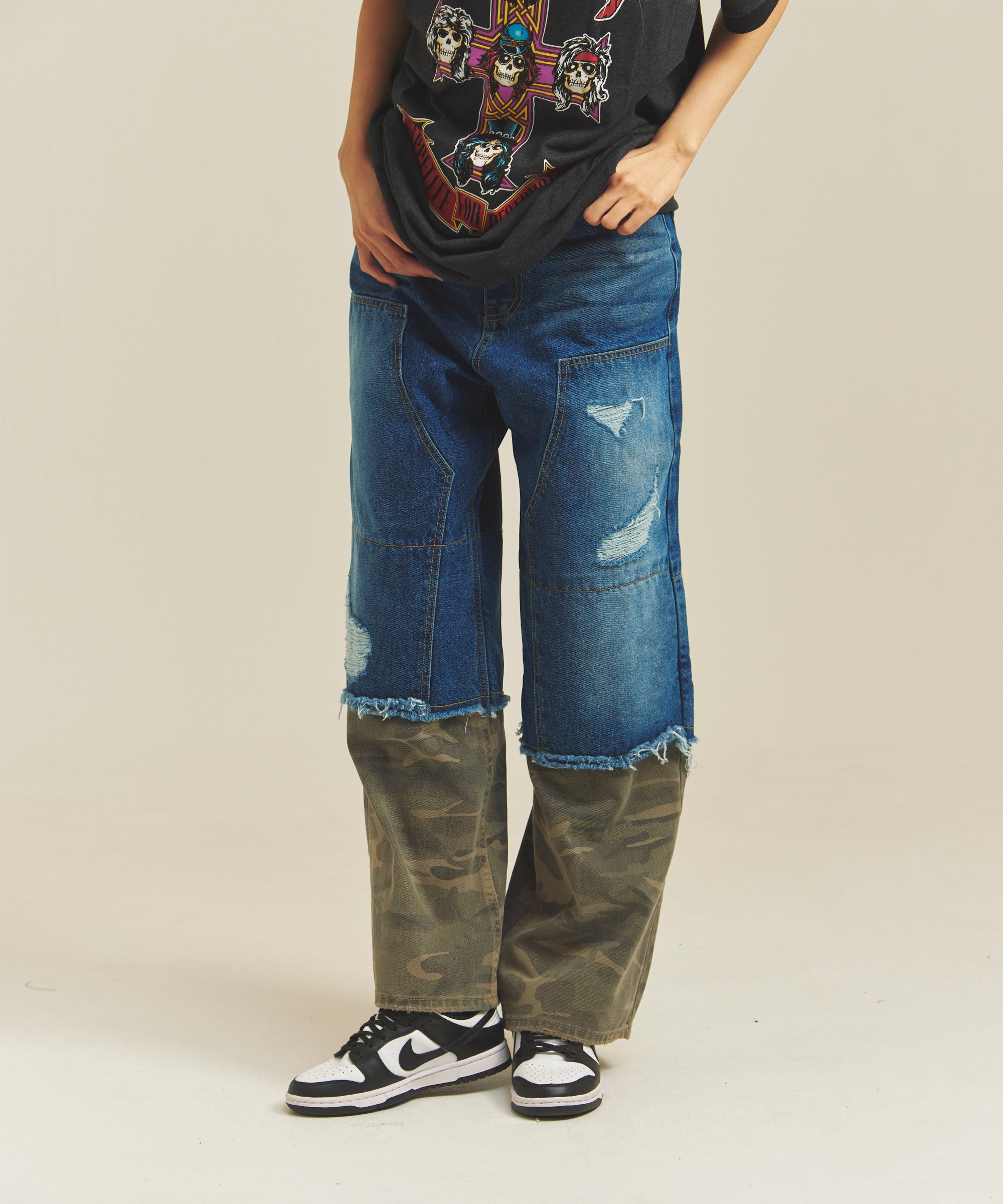 GA DOCKING-CAMO DENIM