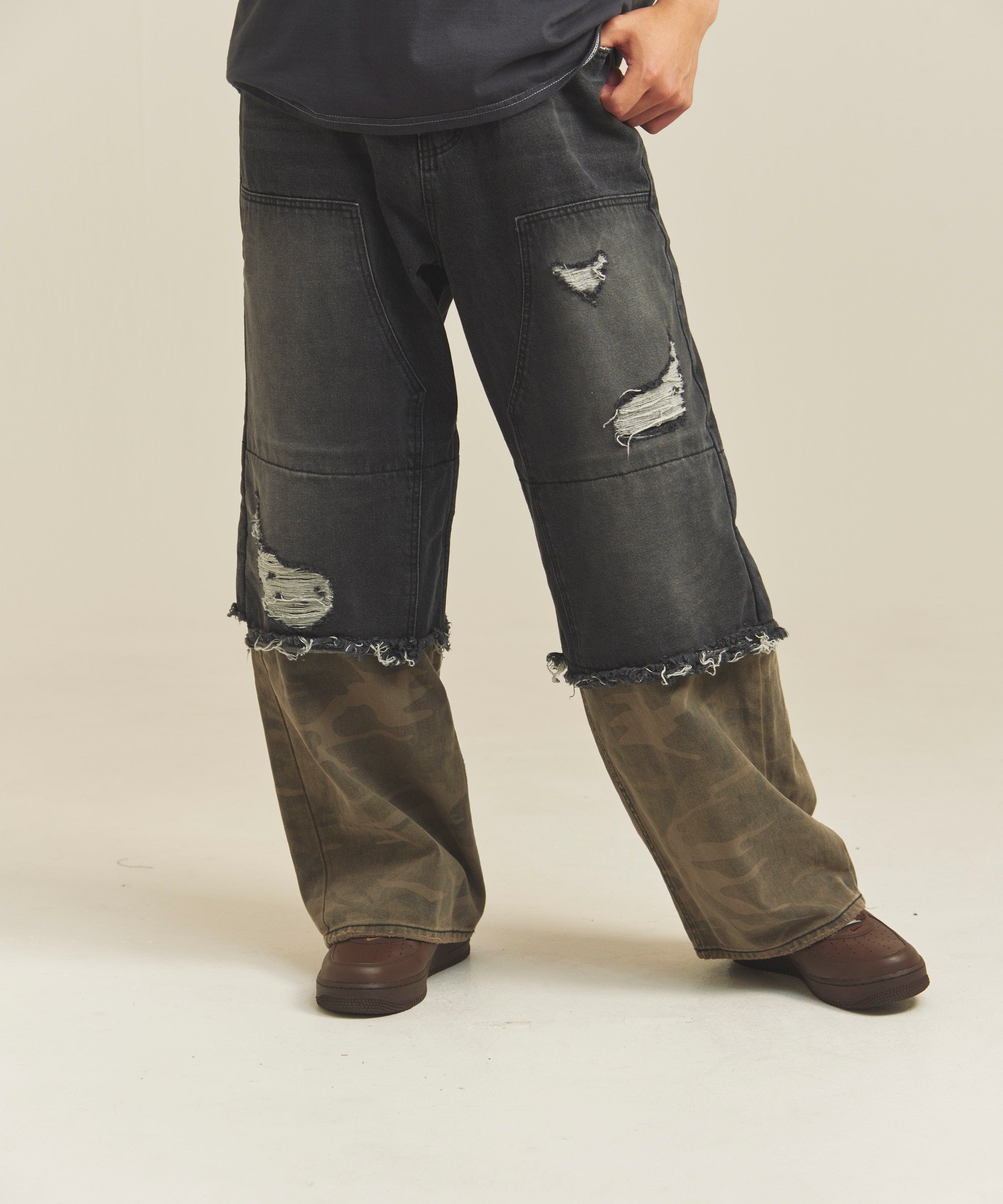 GA DOCKING-CAMO DENIM