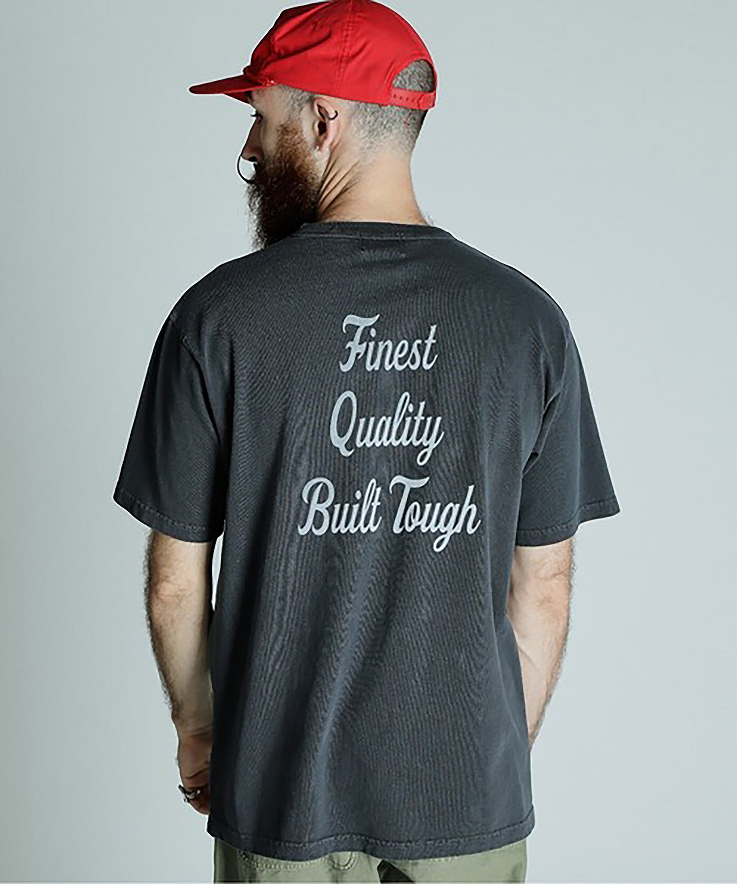 SCHOTT-PIGMENT T-SHIRT FLOCKY BULLDOG