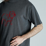 SCHOTT-PIGMENT T-SHIRT FLOCKY BULLDOG