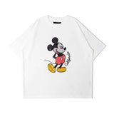Mickey 刺繍風ﾌﾟﾘﾝﾄTｼｬﾂ