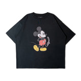 Mickey 刺繍風ﾌﾟﾘﾝﾄTｼｬﾂ
