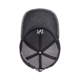 MLB　KOREA-ダメージウォッシュ・メッシュ・CAP