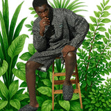 MANASTASHxA-KLASS HEMP TWILL SHORT LEOPARD