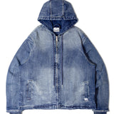 Pro Club Mens Heavyweight Denim Zip-Up Jacket