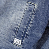 Pro Club Mens Heavyweight Denim Zip-Up Jacket